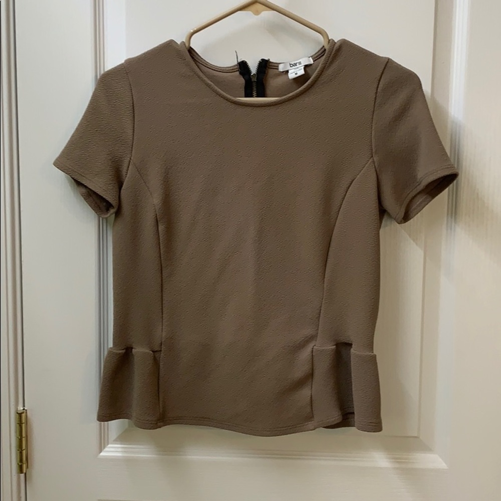 bar iii tan peplum